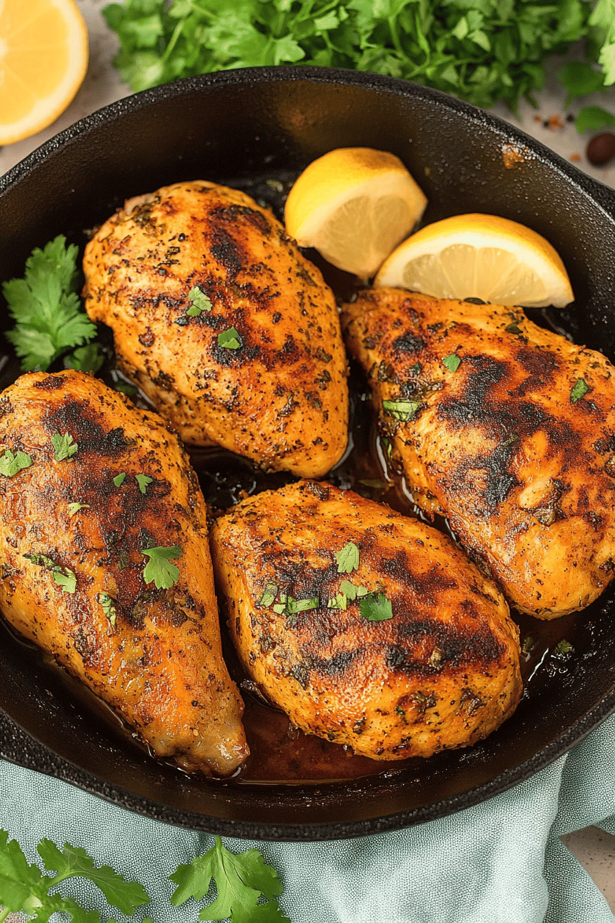 juicy chicken slice on plate showing perfect texture and swirl pattern