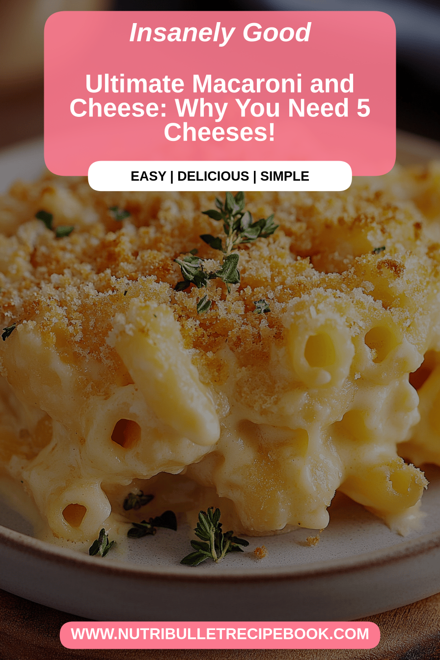 macaroni and cheese final dish beautifully presented and ready to serve