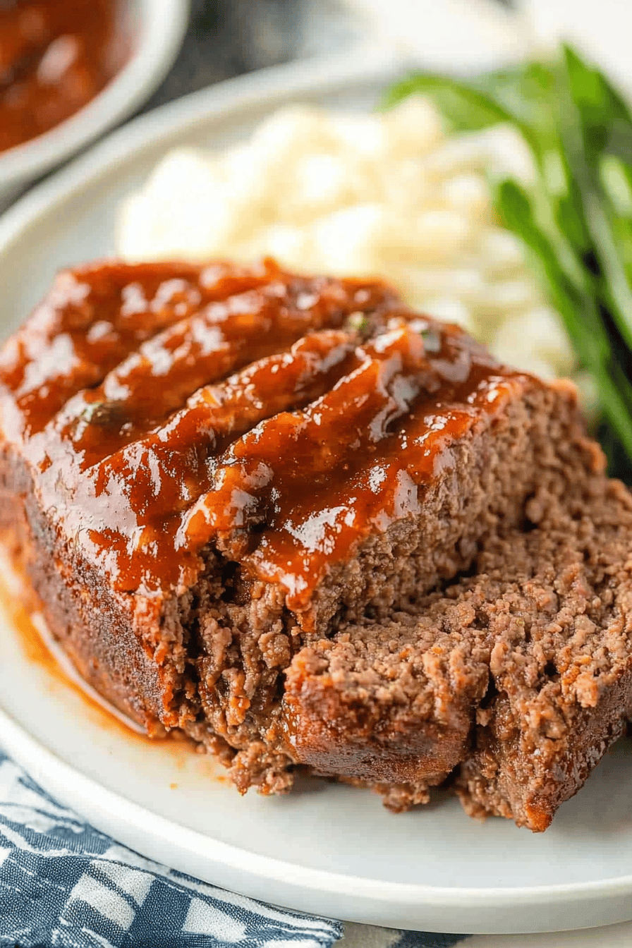 meatloaf ingredients organized and measured on kitchen counter