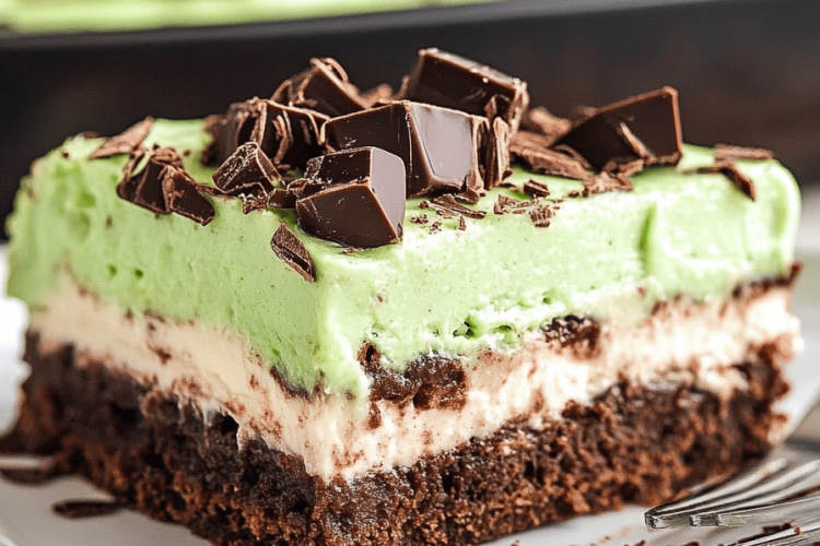 mint chocolate lasagna