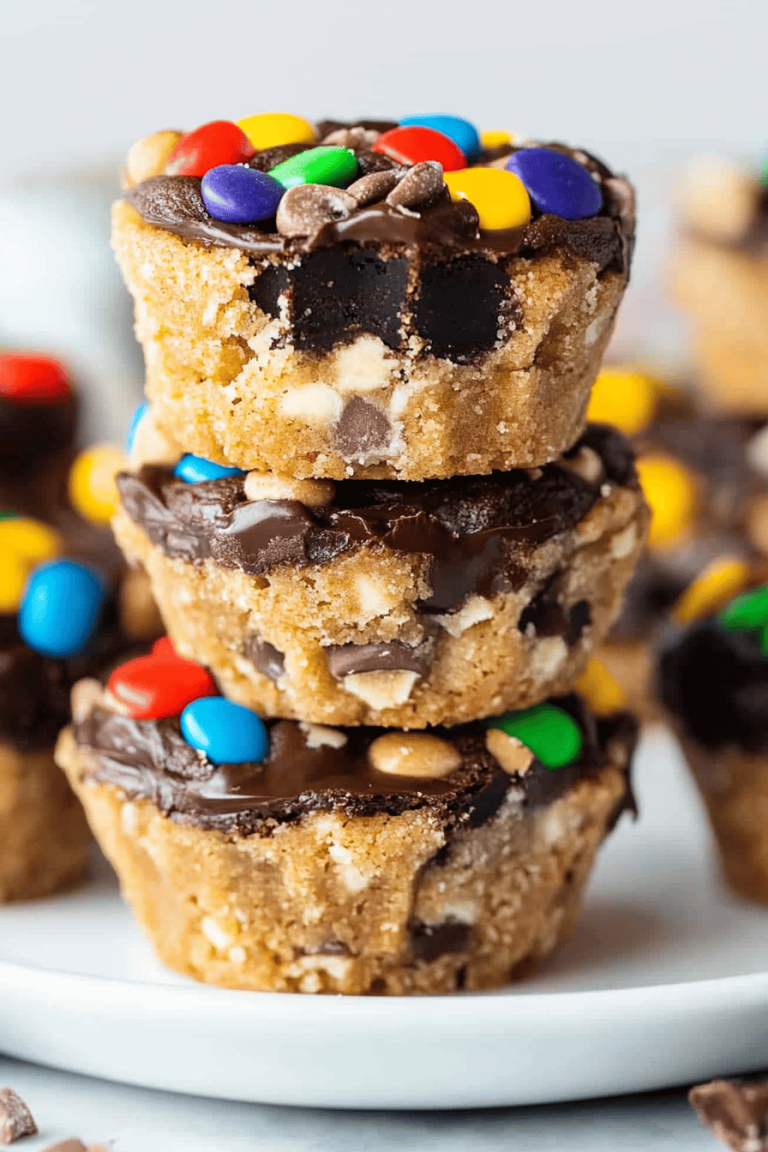monster cookie cups