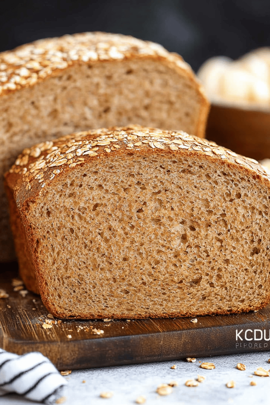 multigrain bread ingredients organized and measured on kitchen counter