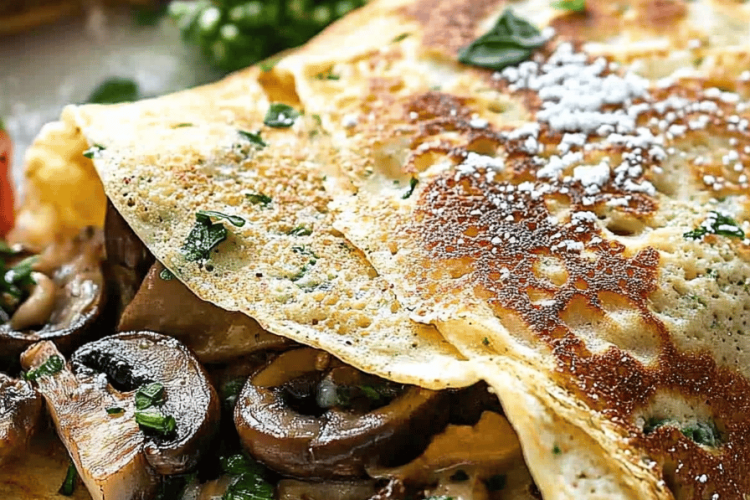 mushroom crepes