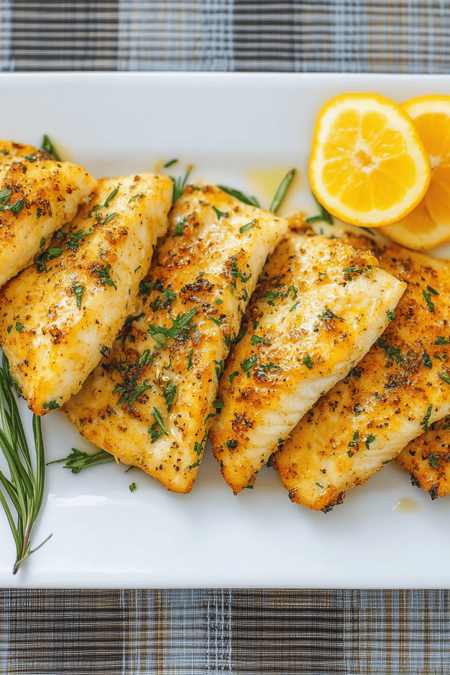 orange roughy recipe slice on plate showing perfect texture and swirl pattern
