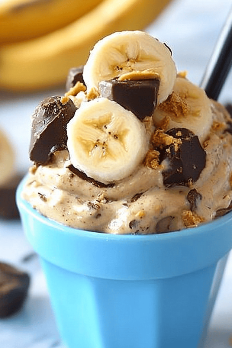 peanut butter banana soft serve
