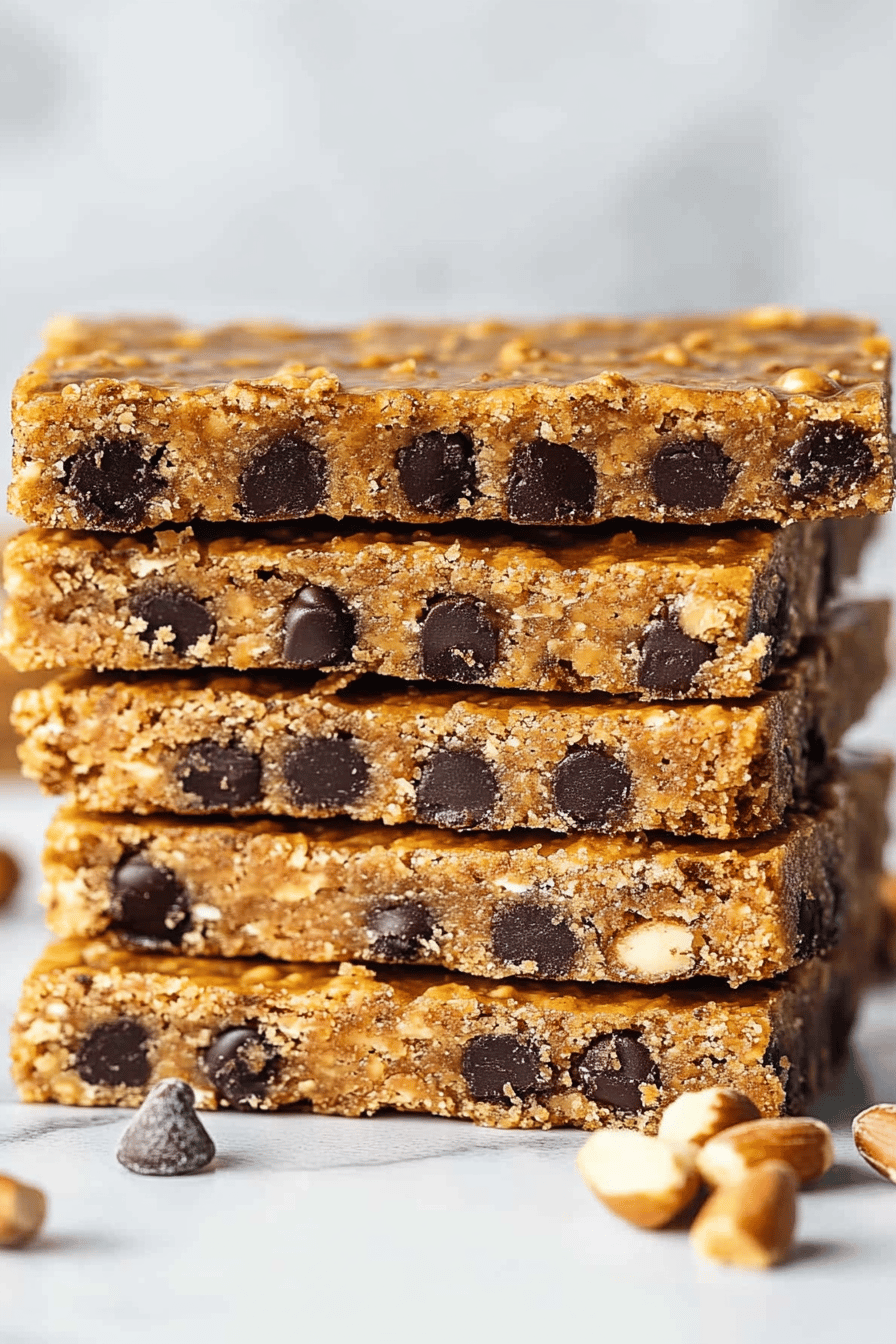 peanut butter bars slice on plate showing perfect texture and swirl pattern