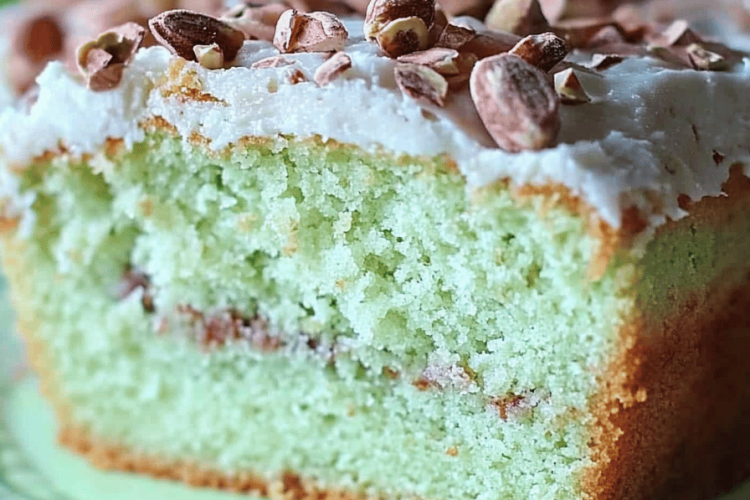 pistachio poke cake
