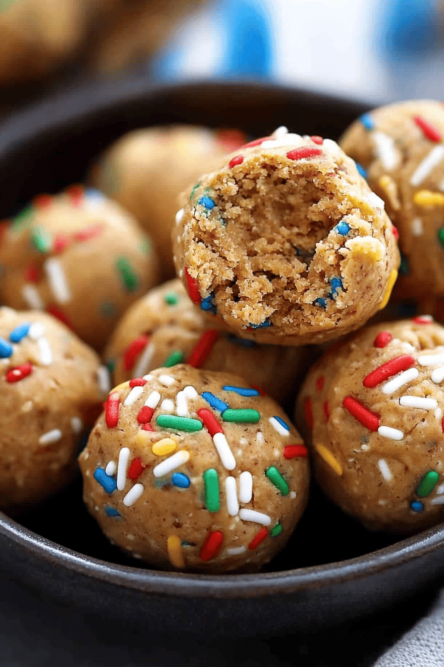 protein balls ingredients organized and measured on kitchen counter