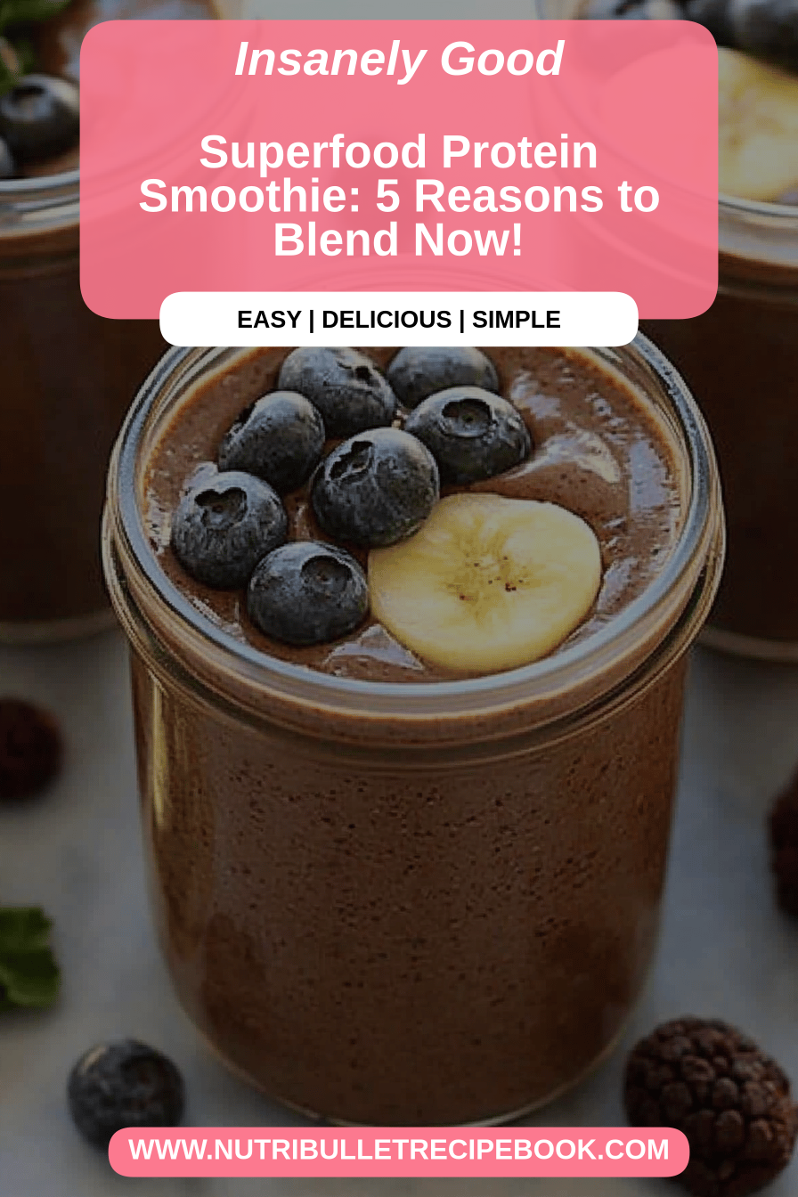 protein smoothie final dish beautifully presented and ready to serve
