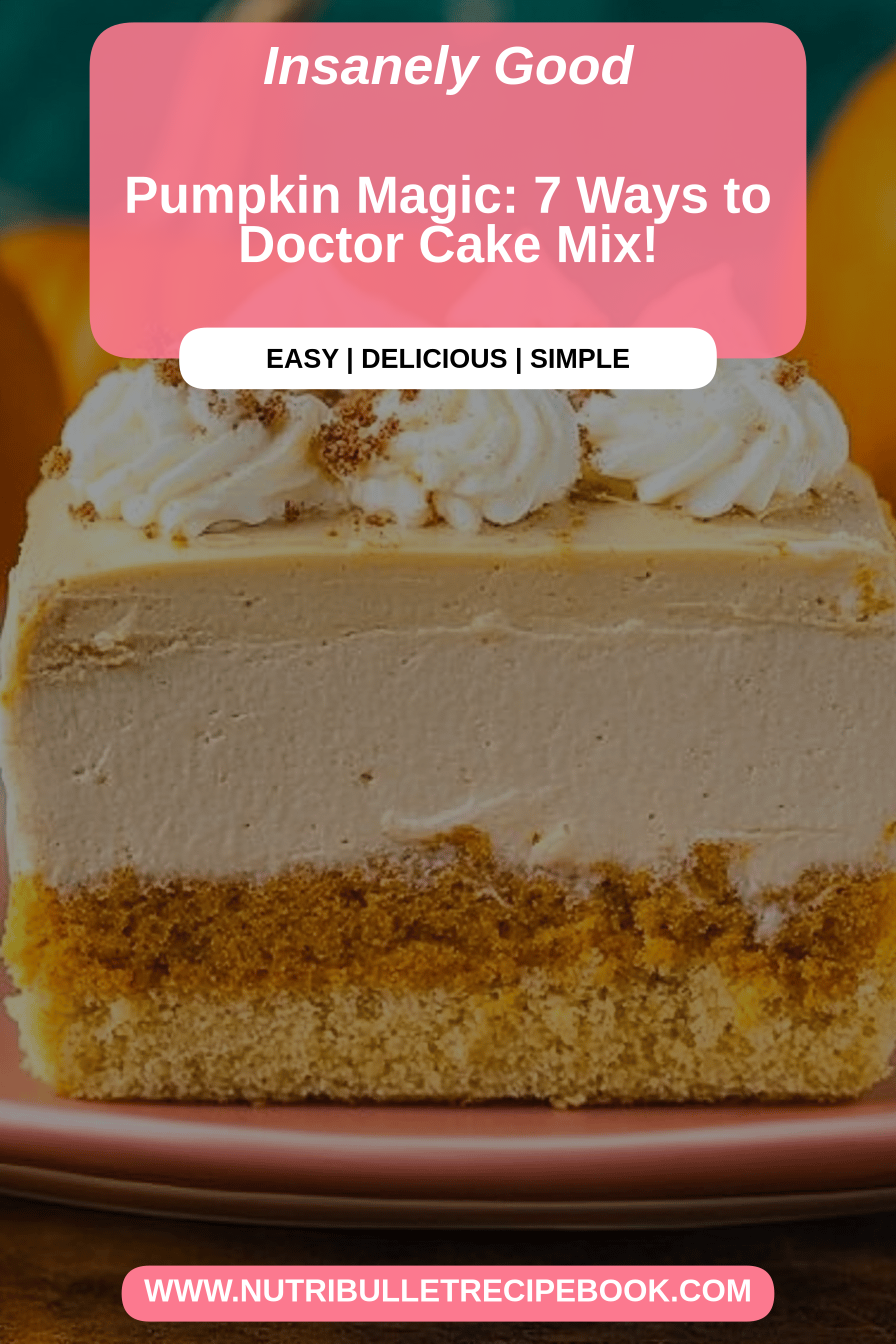 pumpkin cake mix final dish beautifully presented and ready to serve