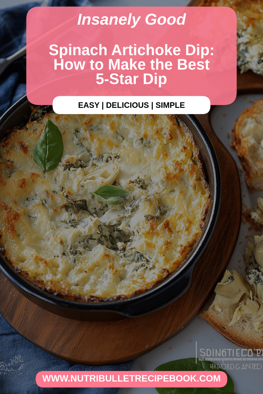 spinach artichoke dip final dish beautifully presented and ready to serve