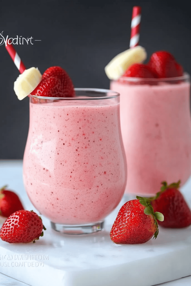 strawberry banana smoothie