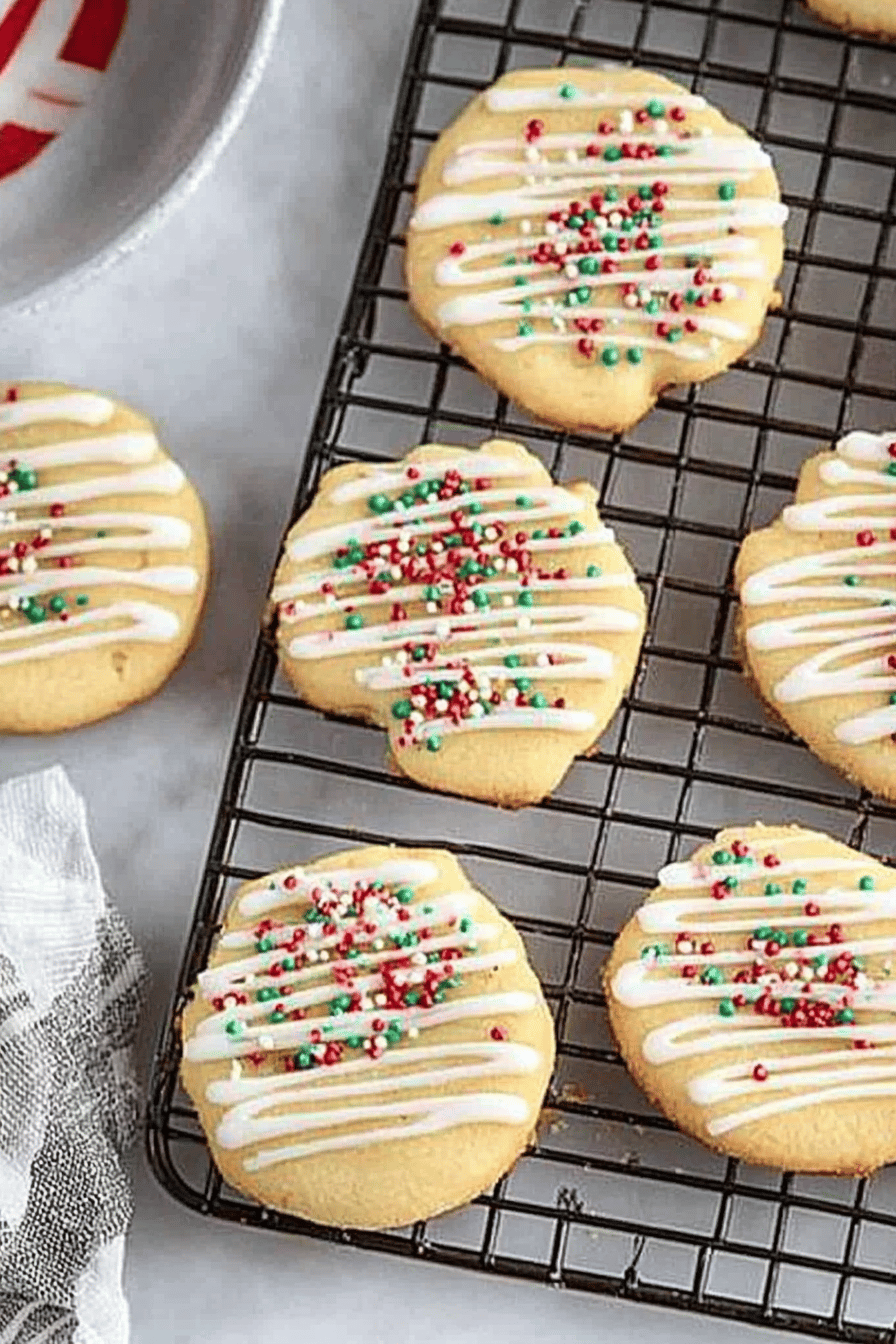 sugar cookies slice on plate showing perfect texture and swirl pattern