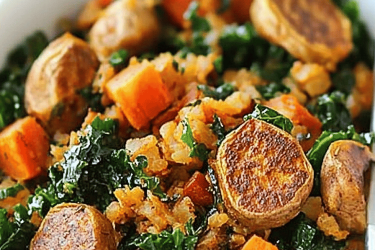 sweet potato kale hash