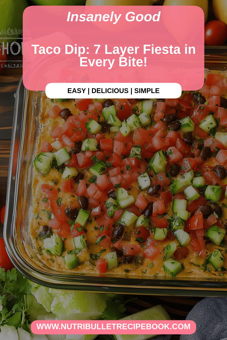 taco dip final dish beautifully presented and ready to serve