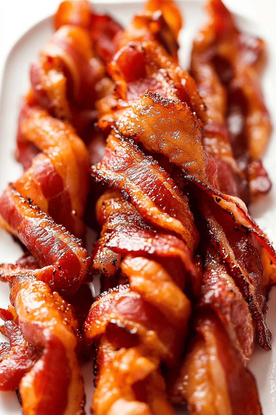 twisted bacon ingredients organized and measured on kitchen counter