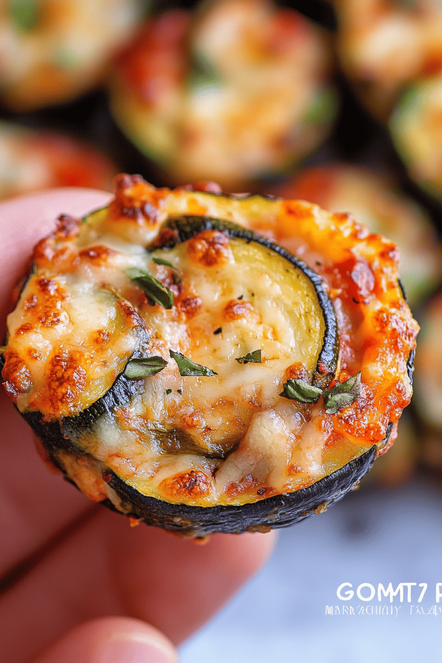 zucchini pizza bites ingredients organized and measured on kitchen counter