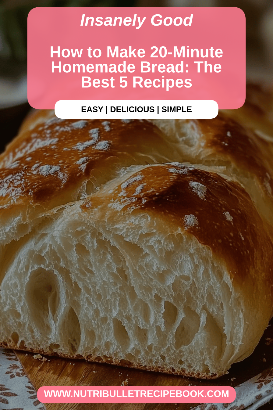 20-minute bread recipes final dish beautifully presented and ready to serve