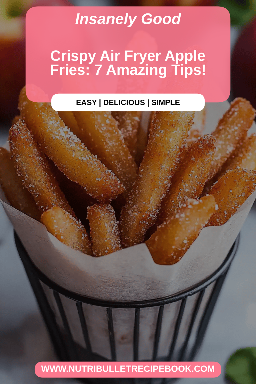 Air Fryer Apple Fries final dish beautifully presented and ready to serve