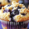 Blueberry streusel muffins