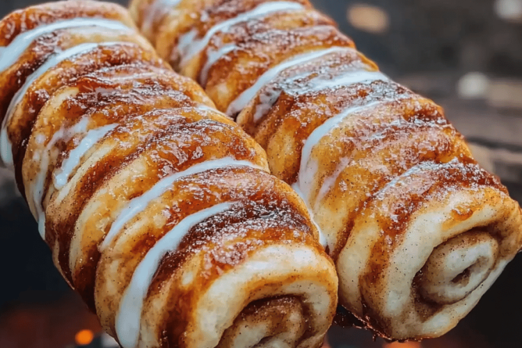 Campfire cinnamon rolls