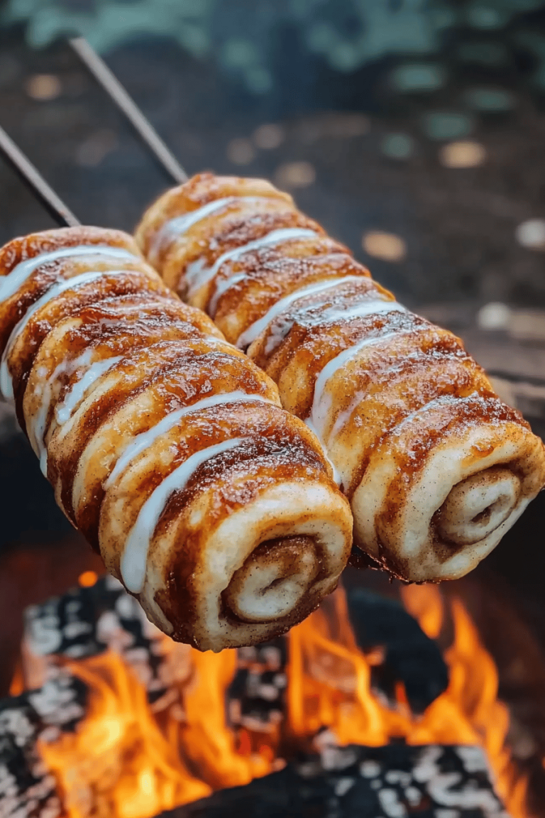 Campfire cinnamon rolls