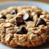 Chewy chocolate chip oatmeal cookies