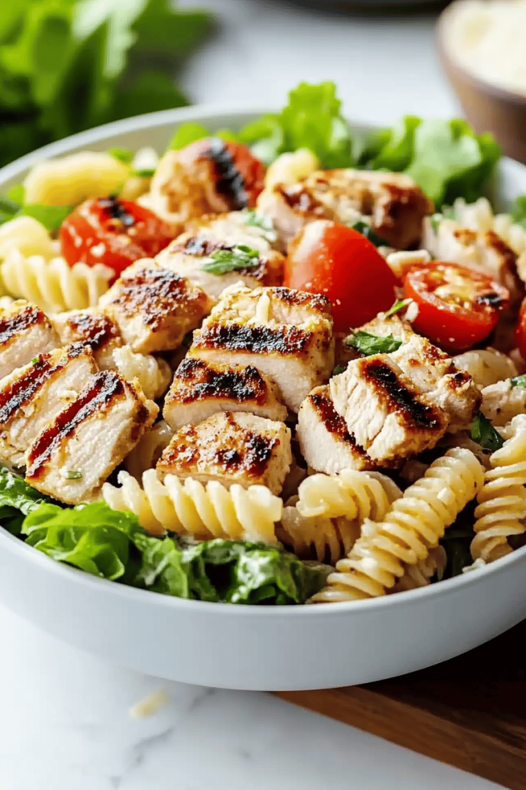 Chicken Caesar Pasta Salad