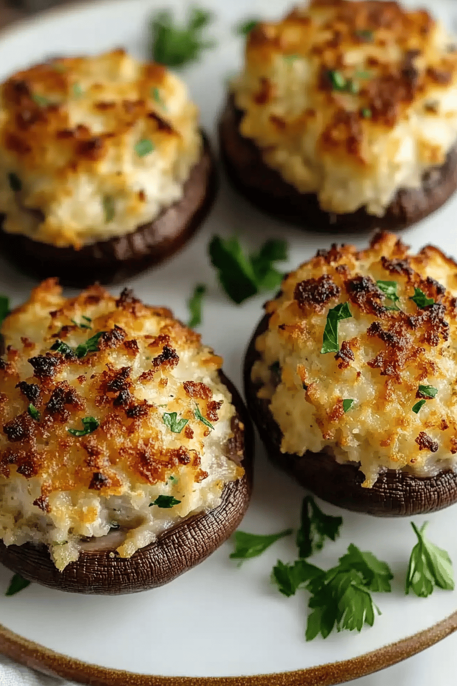 Crab stuffed mushrooms