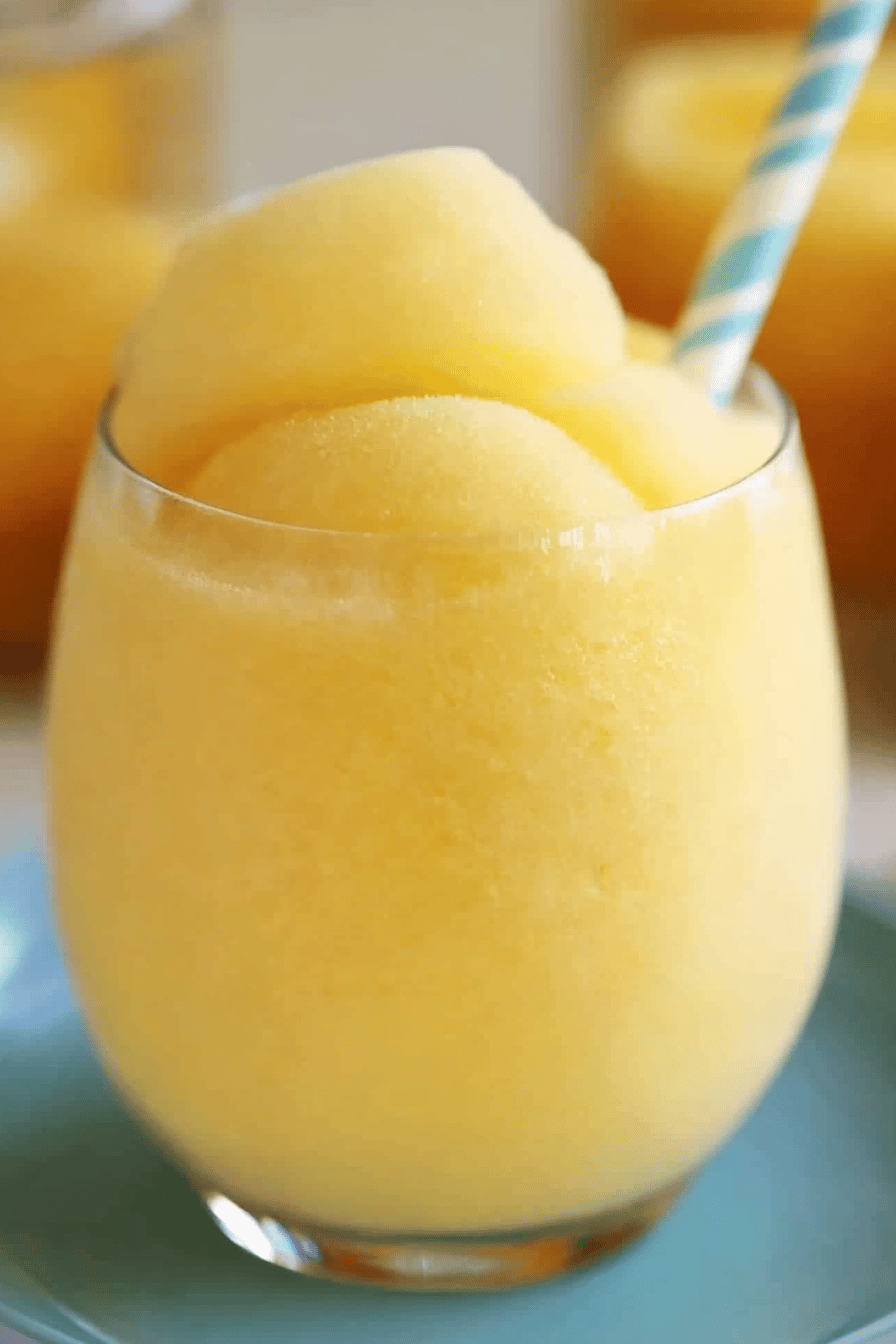Creamsicle slushy recipe slice on plate showing perfect texture and swirl pattern
