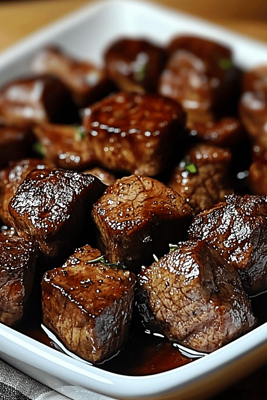 Crockpot steak bites