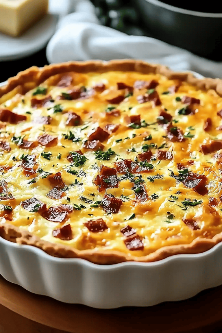 Crustless quiche