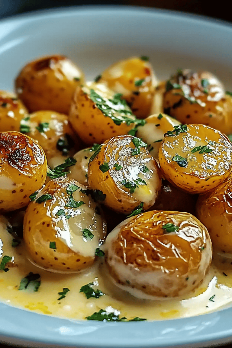 Garlic baby potatoes