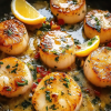 Garlic butter scallops