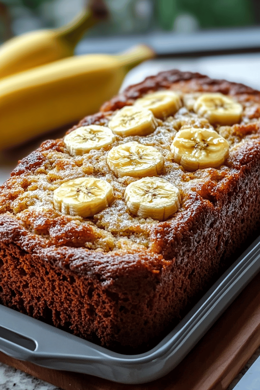 Hawaiian banana bread slice on plate showing perfect texture and swirl pattern