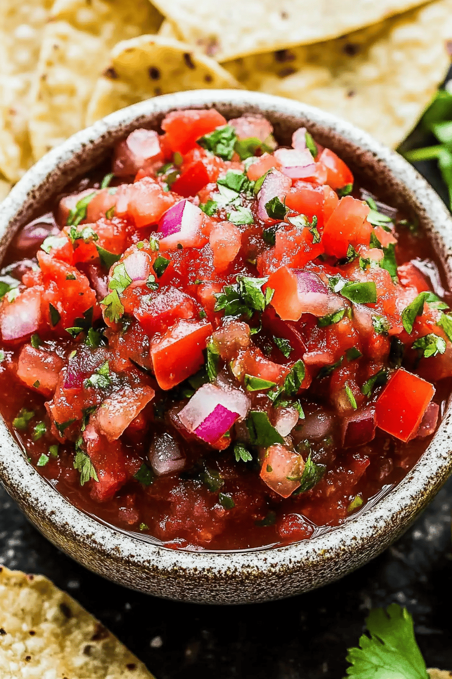 Homemade salsa