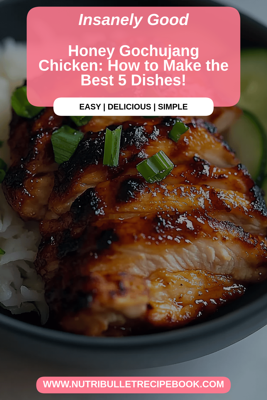 Honey Gochujang Chicken final dish beautifully presented and ready to serve