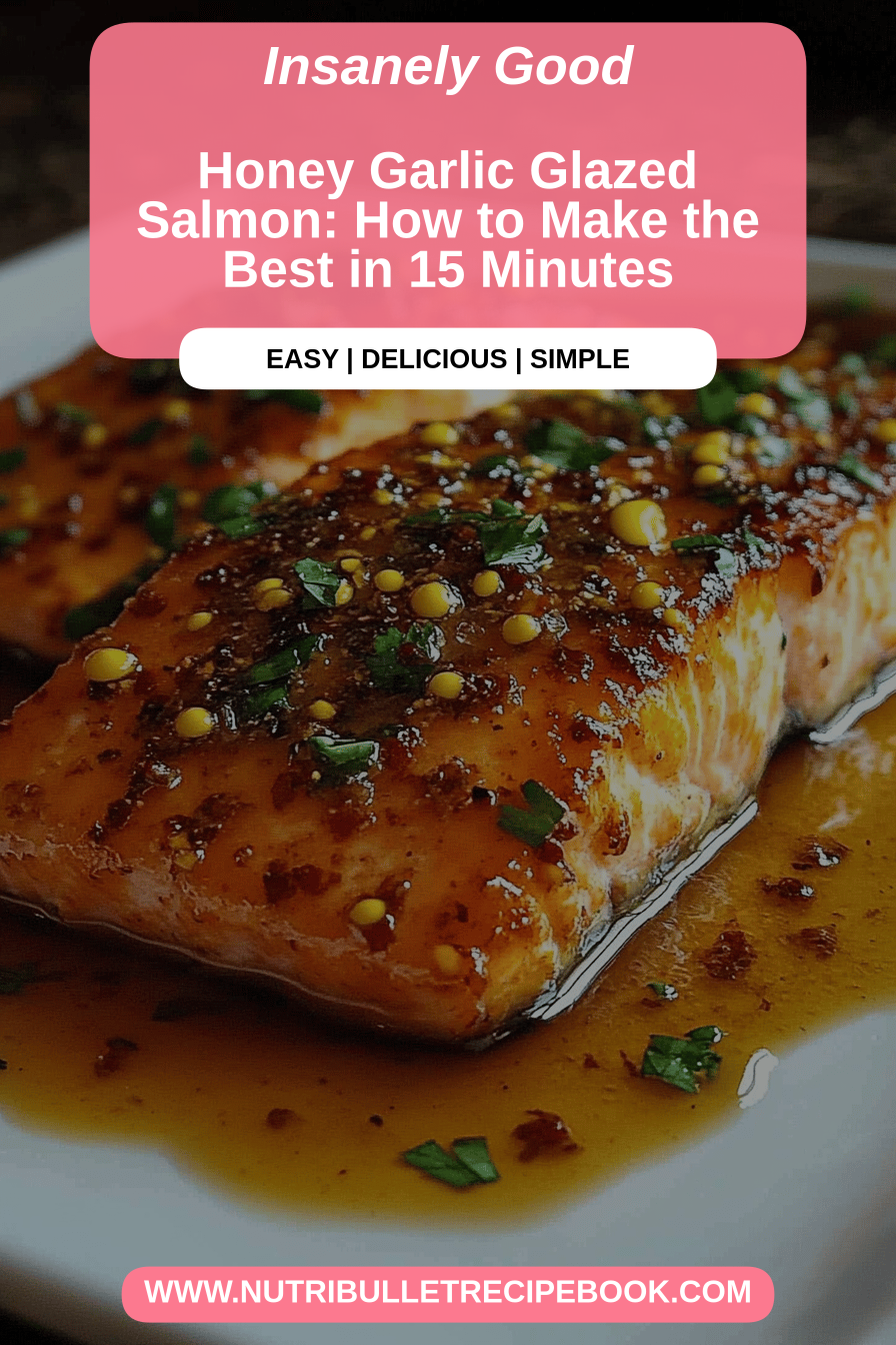Honey garlic salmon final dish beautifully presented and ready to serve
