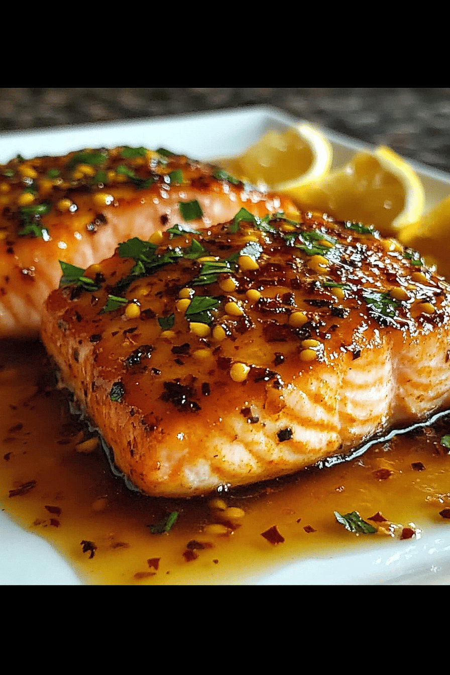 Honey garlic salmon