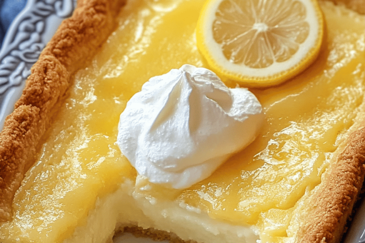 Lemon cream cheese dump cake