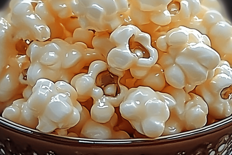 Marshmallow caramel corn