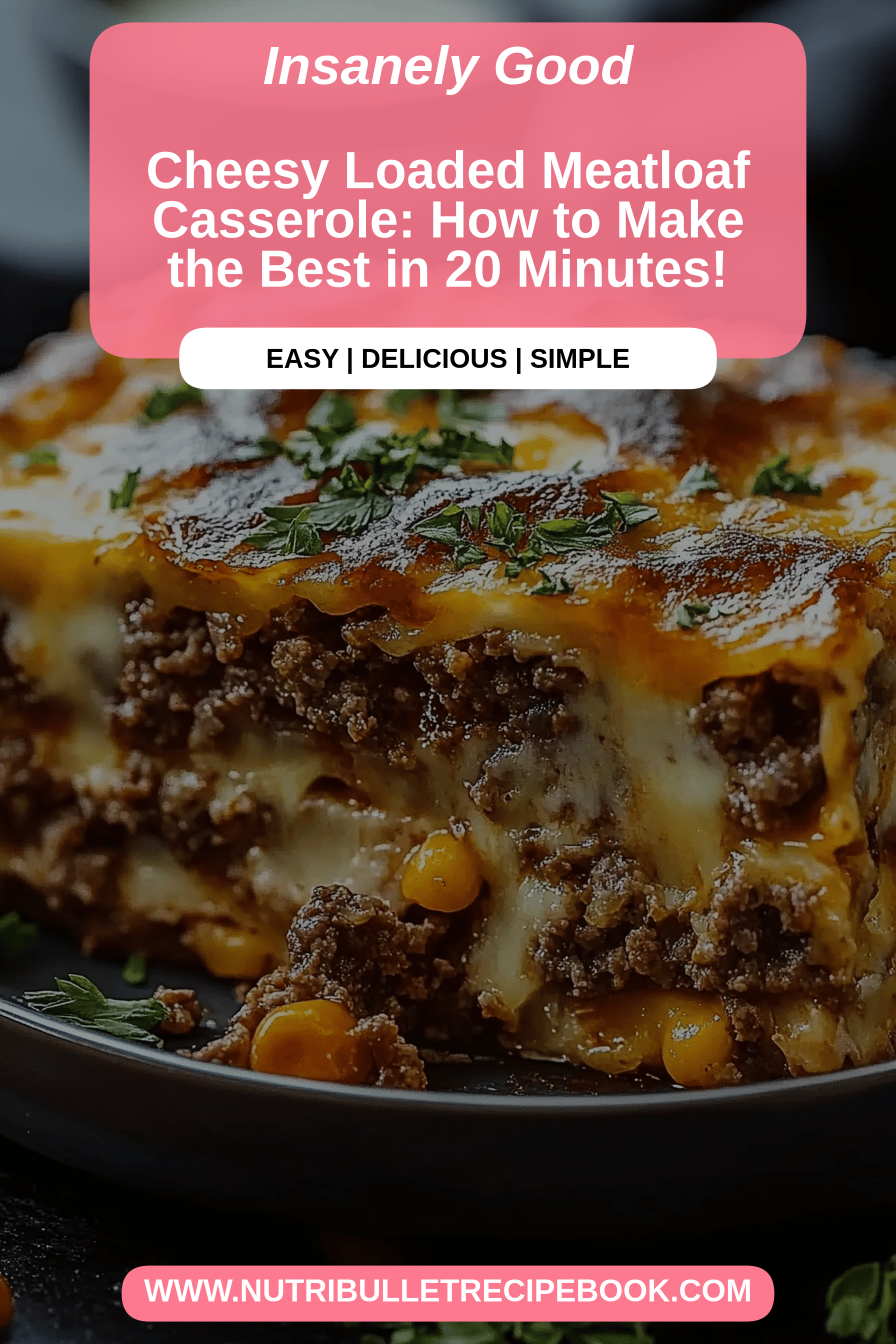 Meatloaf casserole final dish beautifully presented and ready to serve