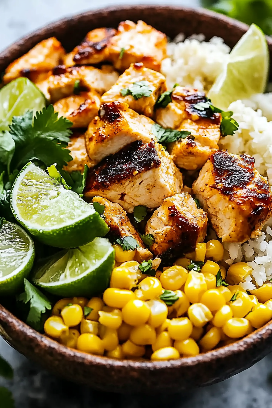 Mexican Street Corn Chicken Bowl