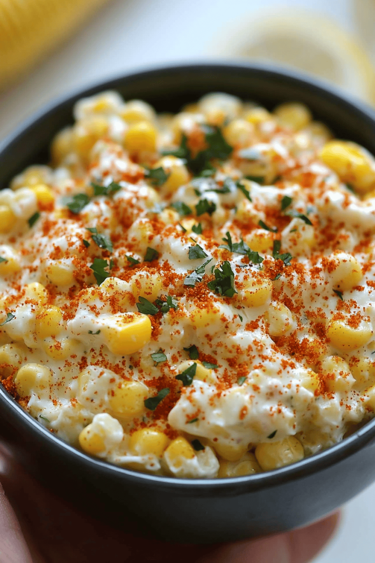 Mexican street corn dip