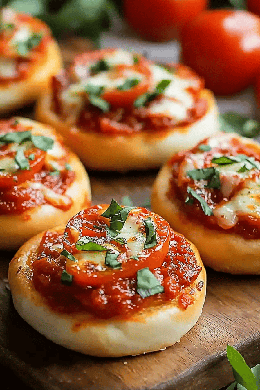 Mini pizza bagel bites