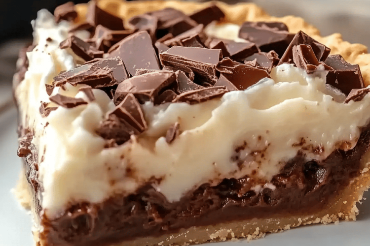 No-bake German chocolate pie