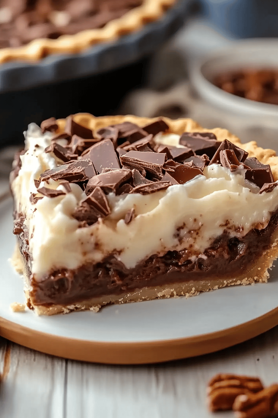 No-bake German chocolate pie