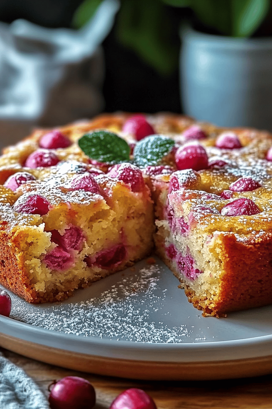 Norwegian rhubarb cake ingredients organized and measured on kitchen counter