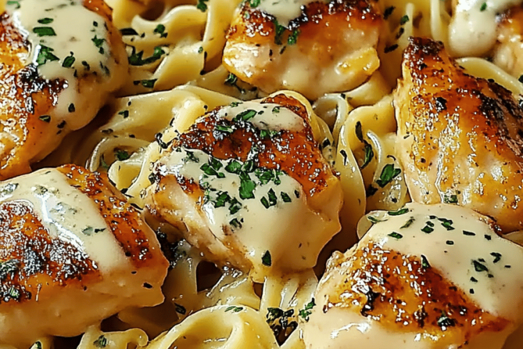 One-pan chicken noodles