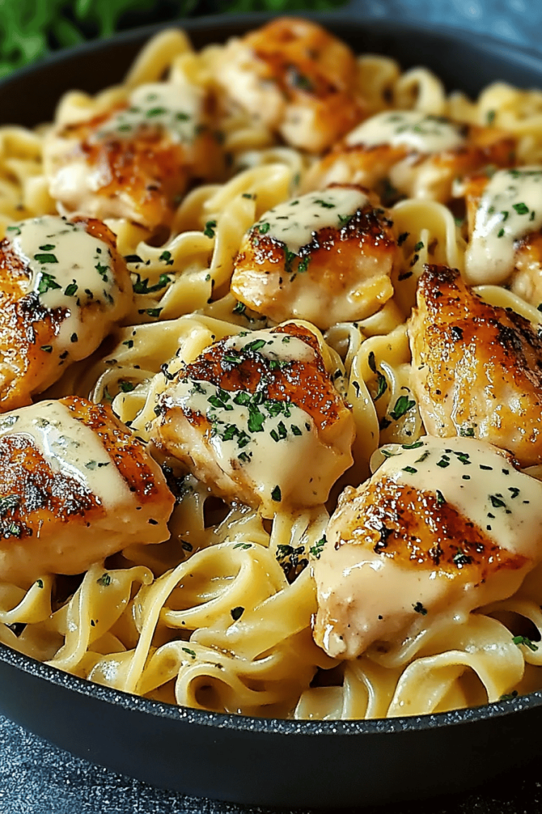 One-pan chicken noodles